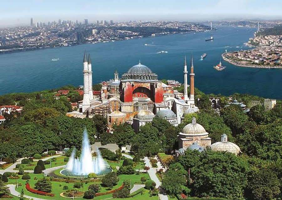 Hagia Sophia aerial view