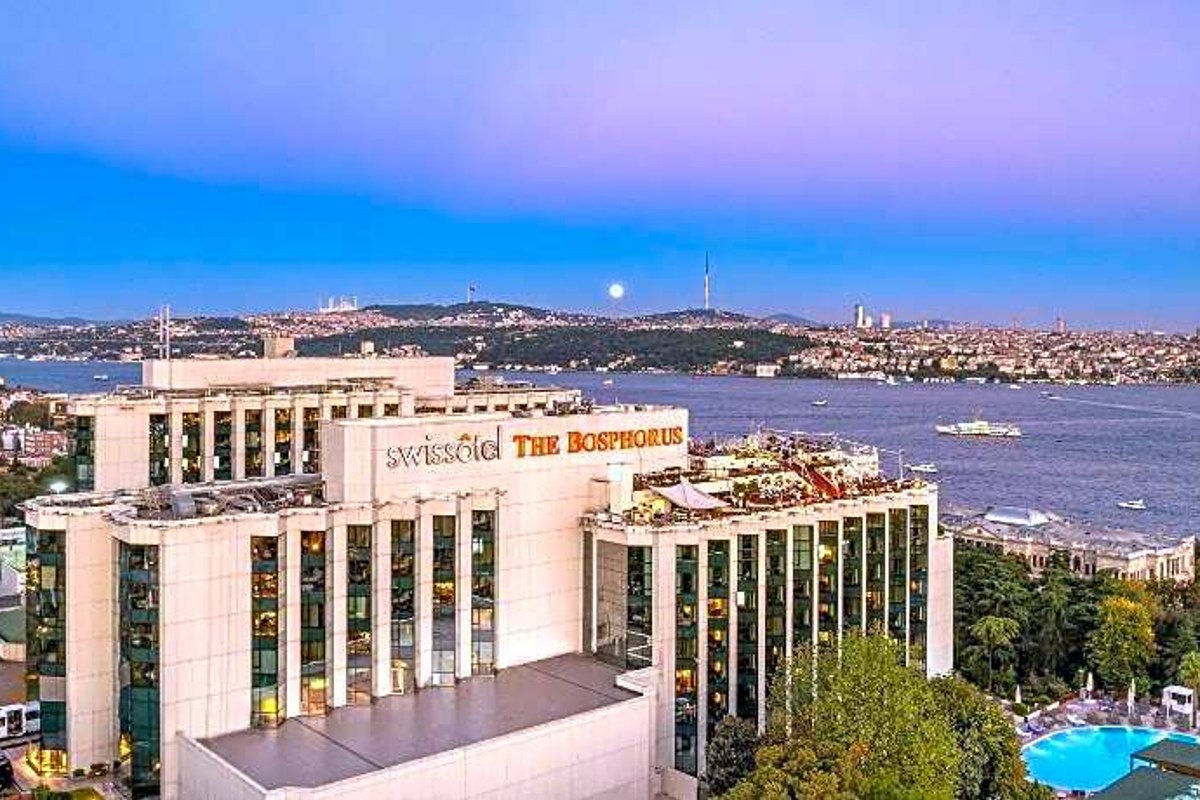 Swissôtel The Bosphorus exterior at dusk